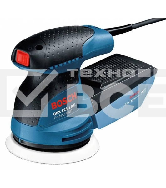 Эксцентриковая шлифмашина Bosch GEX 125-1 AE (250 Вт, 125мм, рег.ск, 1.3 кг, коробка) 0601387500