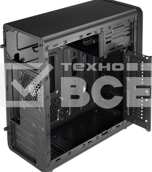 Корпус Aerocool / Formula Qs-182 черный без БП mATX 2x120mm 2xUSB2.0 1xUSB3.0 audio