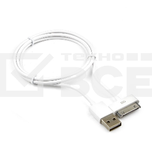 Кабель Gembird CC-USB-AP1MW USB AM/Apple для iPad/iPhone/iPod, 1м белый, блистер