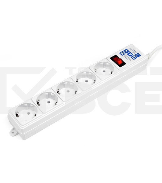 Сетевой фильтр Powercube SPG-B-15-WHITE 5м (5 розеток) белый (коробка)