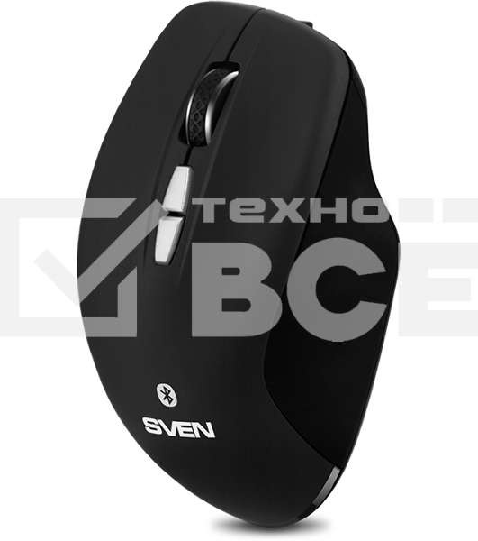 Мышь беспроводная SVEN RX-590SW черный, 1600 dpi, радиоканал, Bluetooth, USB, кнопки - 7