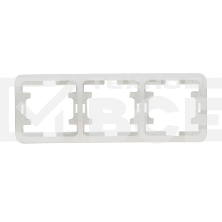 Рамка 3-м Mimoza горизонт. бел. Makel 22013