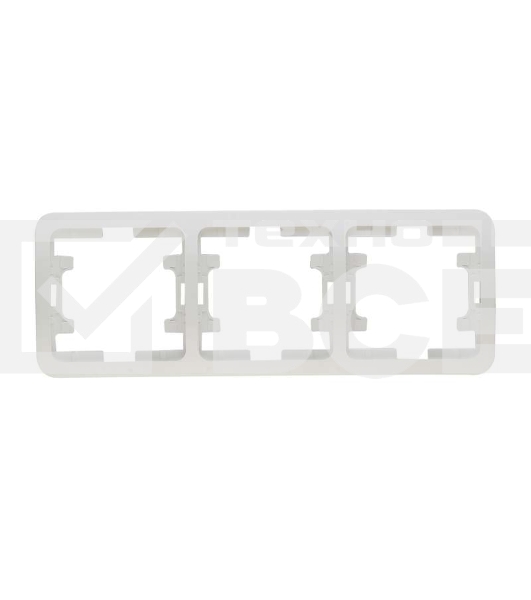 Рамка 3-м Mimoza горизонт. бел. Makel 22013