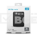 Внешний жесткий диск Western Digital Original USB 3.0 2Tb WDBU6Y0020BBK-WESN Elements Portable 2.5