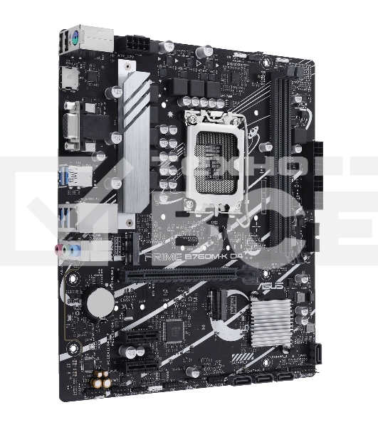 Материнская плата ASUS PRIME B760M-K D4, LGA 1700, Intel B760, 2xDDR4, 4xSATA, 2xM.2, 1xPCIe 4.0 x16, 2xPCIe x1, 1xHDMI, 1xVGA, 1x 2.5Gb LAN, 2xUSB-A 3.2 Gen 1, 2xUSB-A 2.0, 3x3.5 мм, 7.1, mATX