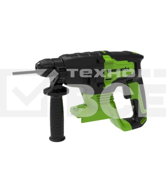 Перфоратор аккумуляторный бесщеточный GreenWorks GD24SDS2 2 ДЖ, 24V, c 1хАКБ 4 Ач и ЗУ в сумке (3803007UB)