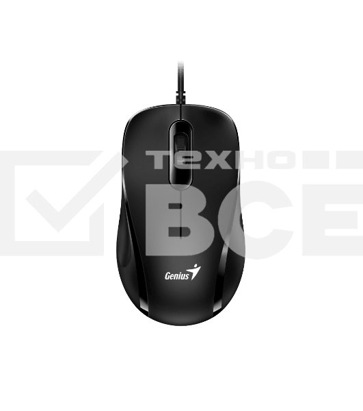 Мышь проводная Genius DX-101 черный, 1200 dpi, USB, кнопки - 3