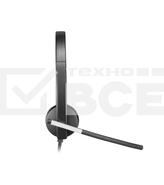 Наушники с микрофоном Logitech H650E черный 1.1м 981-000519