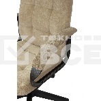 Кресло руководителя Бюрократ CH 002 Fabric Light-21 песочный, крестов. пластик, фото6