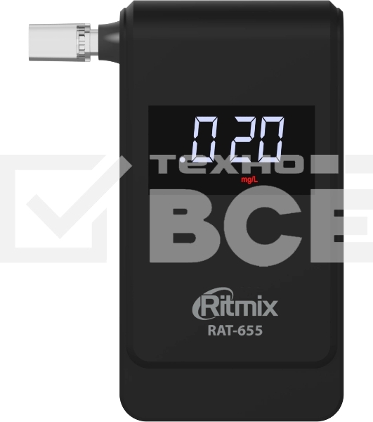 Алкотестер Ritmix RAT-655 электрохимический черный