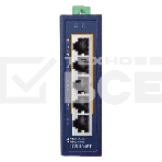 Коммутатор PLANET IGS-504PT IP30 Compact size 4-Port 10/100/1000T 802.3at PoE + 1-Port 10/100/1000T Gigabit Ethernet Switch (-40~75 degrees C, dual 48~54V DC), фото2