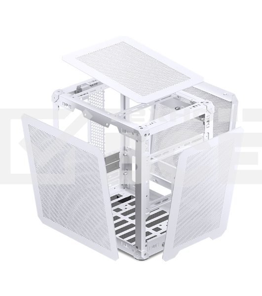 Корпус без блока питания Case JONSBO C6-ITX, Micro-Tower, no fan, 1xUSB-A 3.0 + 1xUSB-C 3.1, mDTX, mITX White