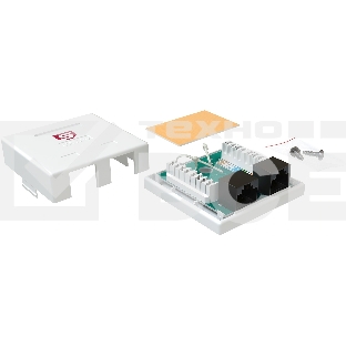 Розетка Sysmatrix SB 25EU.WH комп.RJ45 2 кат.5E UTP бел.