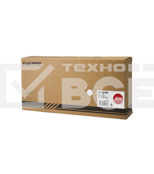 Картридж струйный Sakura 9821B001 (PFI-707BK) для Canon, черный, 700 мл.