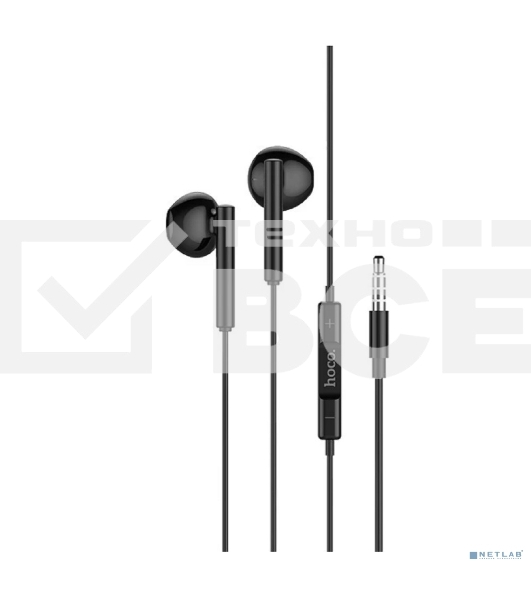 Проводные наушники Hoco M64 черный, внутриканальные, Jack 3.5 мм