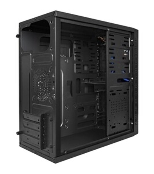 Компьютерный корпус Minitower ExeGate QA-412U Black, mATX, (XP350, Black, 120мм), 2хUSB+2хUSB 3.0, Audio