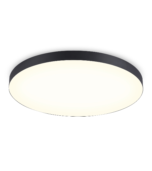 Потолочный светодиодный светильник Ambrella light FV5541 BK черный LED 130W 3000K D800*58 (Без ПДУ)