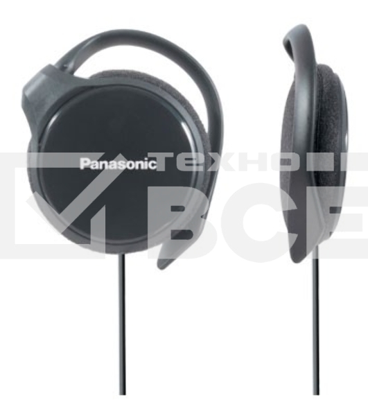Наушники накладные Panasonic RP-HS46E-K 1.1м черный проводные (крепление за ухом)