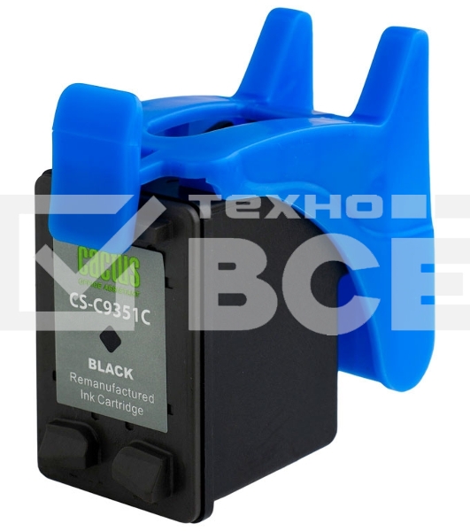 Картридж струйный Cactus CS-C9351C №21XL черный (20 мл) для HP DJ 3920/3940/D1360/D1460/D1470/D1560/D2330/D2360