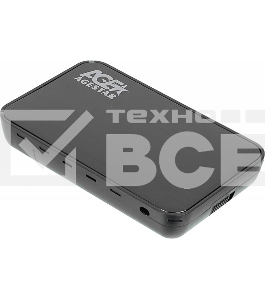 Внешний корпус для HDD AgeStar 3UB3A8-6G SATA II пластик/алюминий черный 3.5