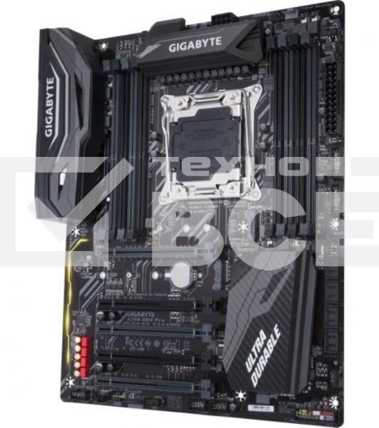 Материнская плата Gigabyte X299 UD4 PRO, LGA2066, Intel X299, 8xDDR4, 8xSATA, 2xM.2, 2xPCIe 3.0 x16, 1xPCIe 3.0 x8, 2xPCIe 3.0 x4, 6xUSB-A 5Gbps, 2xUSB-A 10Gbps, 6x3.5 мм, 7.1, ATX