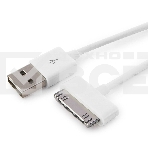 Кабель Gembird CC-USB-AP1MW USB AM/Apple для iPad/iPhone/iPod, 1м белый, блистер, фото3