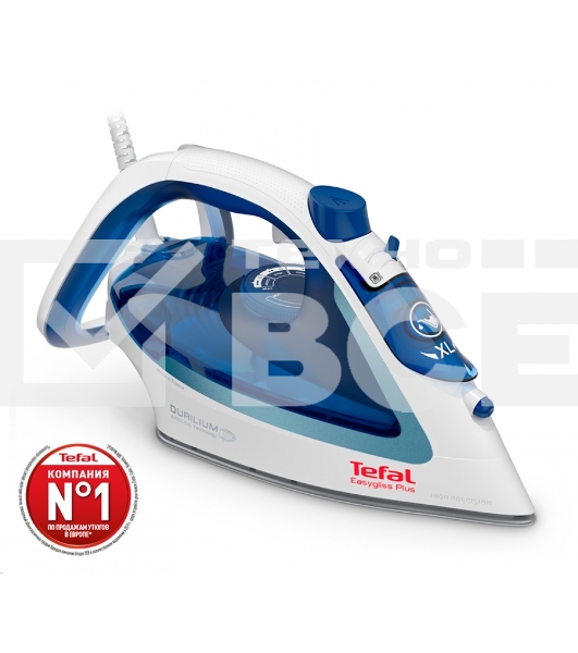 Утюг Tefal FV5715E0, 2200Вт, голубой/белый