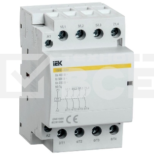 Контактор модульный КМ40-40М AC/DC IEK MKK21-40-40 IEK