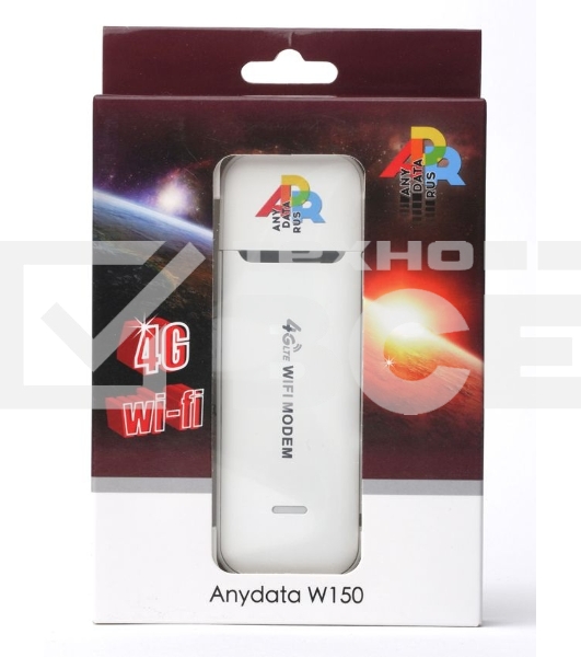 Модем 3G/4G Anydata W150 USB Wi-Fi Firewall +Router внешний белый