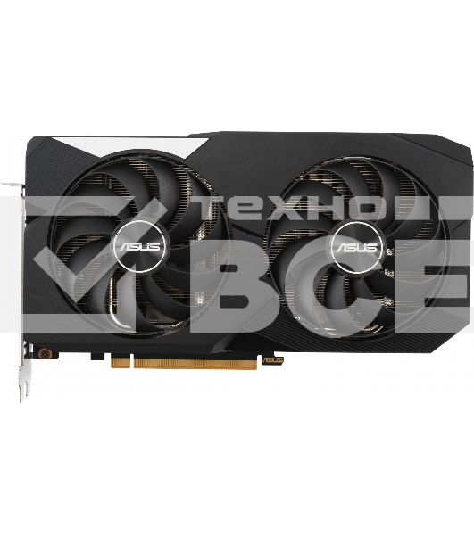Видеокарта Asus DUAL-RX6650XT-O8G AMD Radeon RX 6650XT 8192Mb PCI-E 4.0 128 GDDR6 2447/17500 HDMIx1 DPx3 HDCP Ret