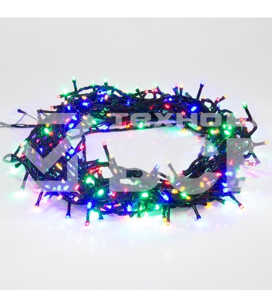 Гирлянда светодиодная универсальная 200 LED Мультиколор 20 метров, с контроллером