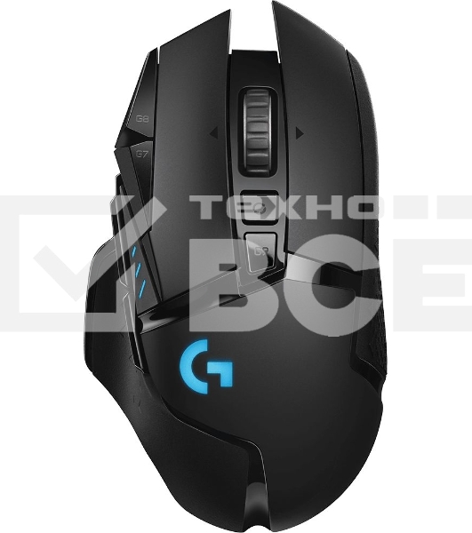 Мышь беспроводная/проводная Logitech G502 LIGHTSPEED черный, 25600 dpi, радиоканал, USB, кнопки - 11