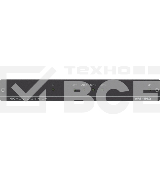 Усилитель-распределитель Kramer Electronics [VM-4H2] 1:4 HDMI UHD; поддержка 4K, HDMI 2.0