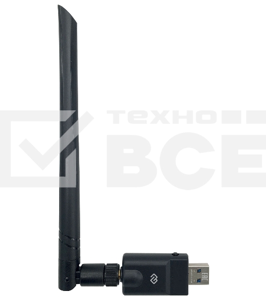 Сетевой адаптер WiFi + Bluetooth Digma DWA-BT5-AC1300E AC1300 USB 3.0 (ант.внеш.съем) 1ант. (упак.:1шт)