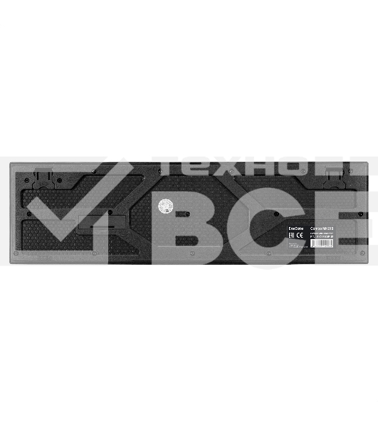 Комплект беспроводной ExeGate Professional Standard Combo MK210 (клавиатура полноразмерная влагозащищенная 104кл. + мышь оптическая 1200dpi, 3 кнопки и колесо прокрутки; USB, радиоканал 2,4 ГГц, радиус действия до 10м, черный, Color Box)
