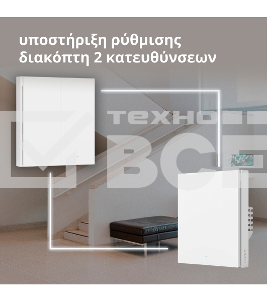 Умный выключатель Aqara Smart wall switch H1 ( (with neutral, single rocker) WS-EUK03