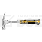 Молоток-гвоздодер Denzel 350 г, цельнометаллический, двухкомпонентная рукоятка, фото4