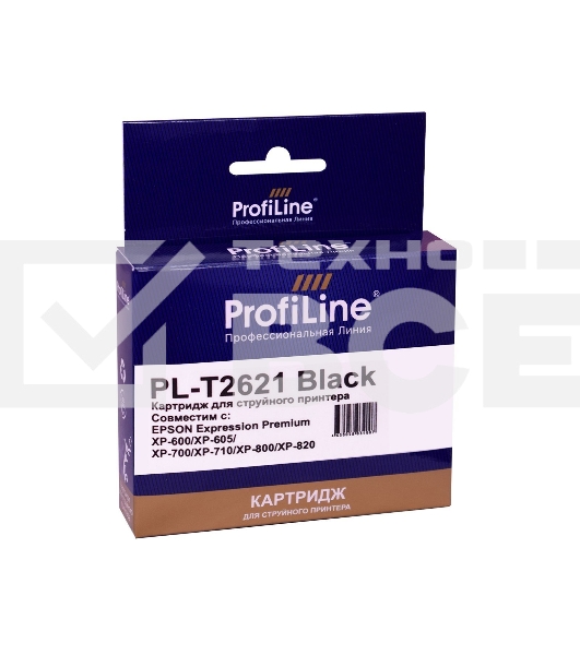 Струйный картридж PL-T1631 для принтеров EPSON WorkForce 2010/2510/2520/2530/2540/2630/2650/2660 с чернилами Black ProfiLine