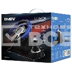Руль чёрный Sven GC-W600 (виброотдача, педали, джойстик, 12 кн., USB), фото 1