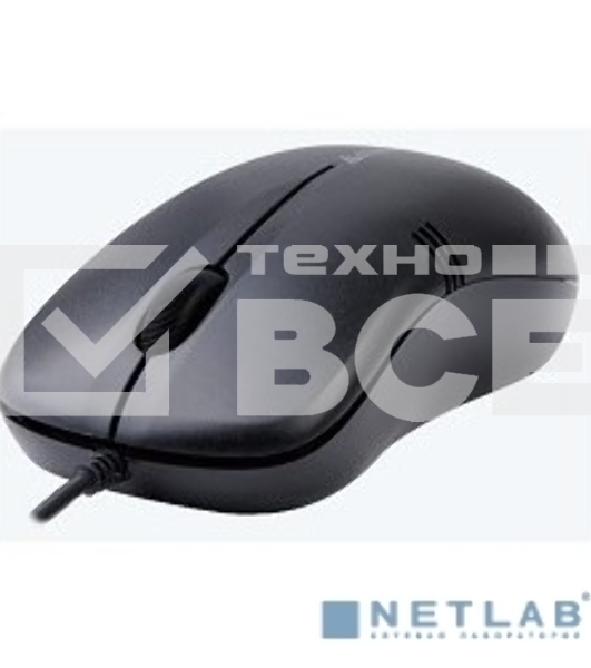 Мышь проводная A4Tech OP-560NU черный, 1200 dpi, USB, кнопки - 3