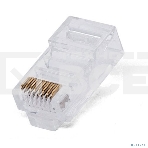 Коннектор RJ-45, Filum FL-NA-PLUG6-1 6 кат., 8p8c, 30 мкм, универсальный, для одножильного и многожильного кабеля, уп/100 шт, фото3