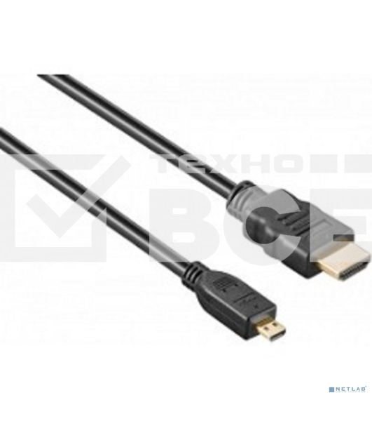 Кабель Exegate HDMI to microHDMI (19M -19M) 1.8м, ver1.4, позолоченные контакты