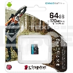 Флеш карта Kingston 64GB microSDXC Canvas Go Plus 170R A2 U3 V30 Single Pack w/o ADP EAN: 740617301175, фото9