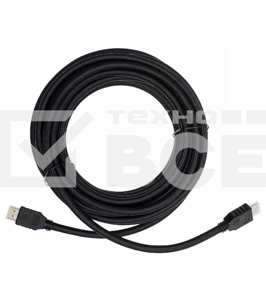Кабель аудио-видео Cactus CS-HDMI.2-7 HDMI (m)/HDMI (m) 7м. Позолоченные контакты черный