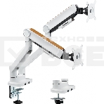 Кронштейн для мониторов Ultramounts UM733W белый 17'-32' макс.8кг настольный поворот и наклон, фото 1