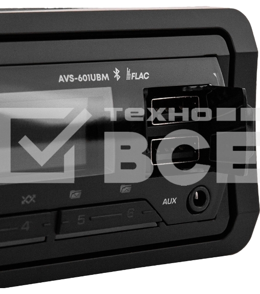 Автомагнитола ACV AVS-601UBM 1DIN 4x50Вт AUX 3 (43340)