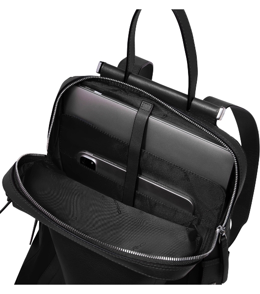 Рюкзак женский Piquadro Lyra CA4576W92T/N черный ткань/натур.кожа