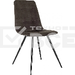 Стул для дома Бюрократ CH-K1_4 комплект 4 шт. коричневый Holland 74 металл черный на ножках (CH-K1_1/HL74_4), фото2