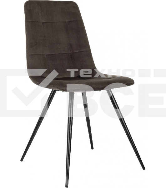 Стул для дома Бюрократ CH-K1_4 комплект 4 шт. коричневый Holland 74 металл черный на ножках (CH-K1_1/HL74_4)