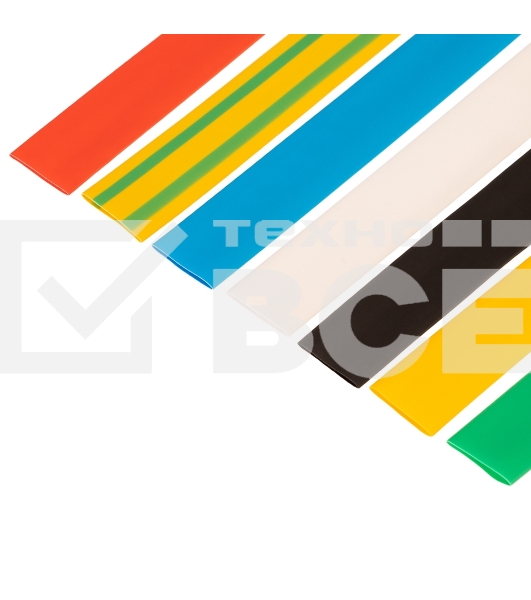 Набор термоусаживаемых трубок Rexant №17 ТУТ нг 10/5 мм, 7 цветов (упак. 21 шт. по 10 см)